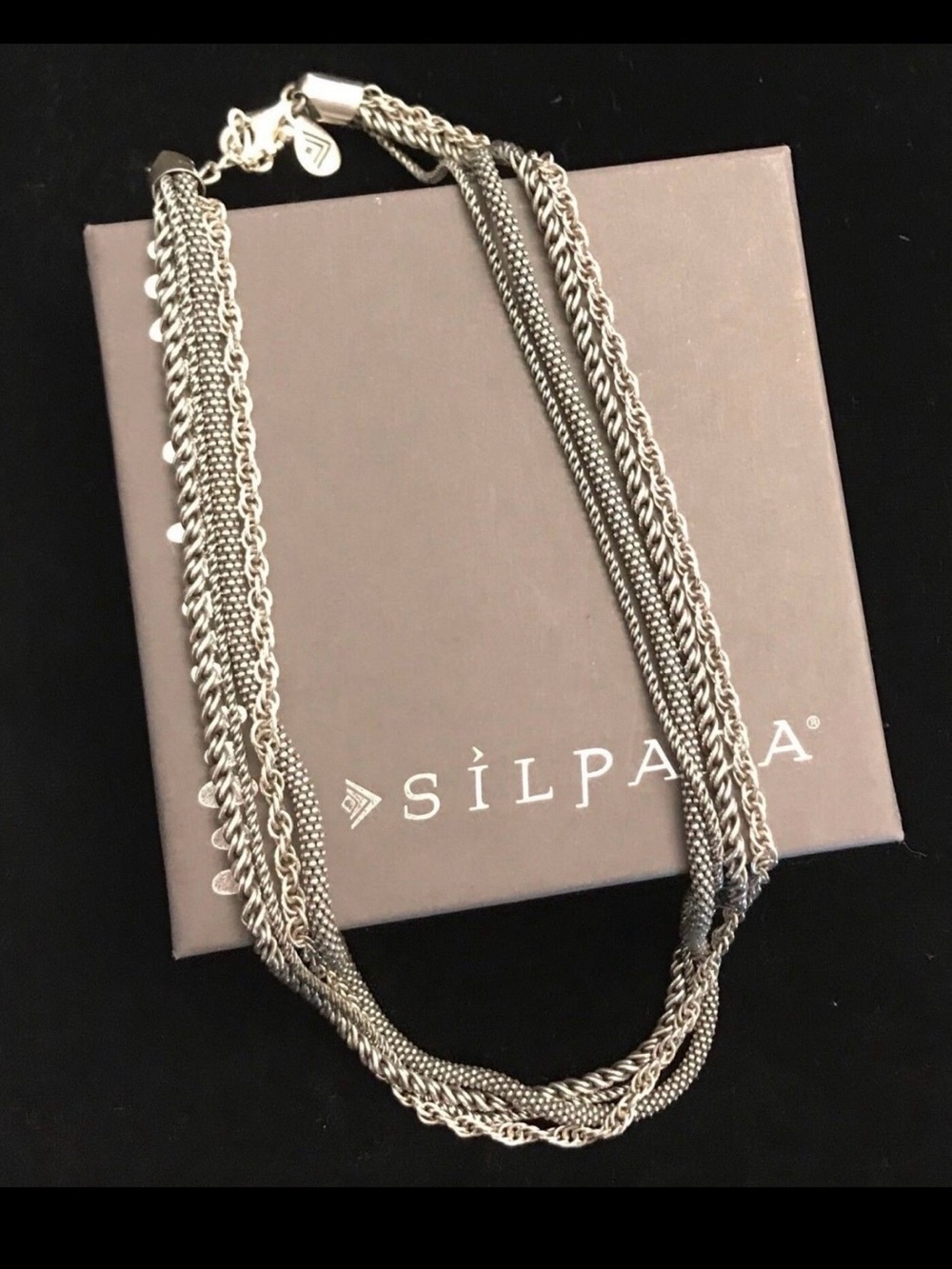 Silpada Silver Multi-Chain Necklace - Silver